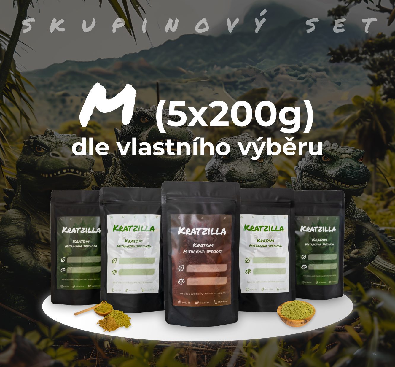 Kratom Skupinový Set M